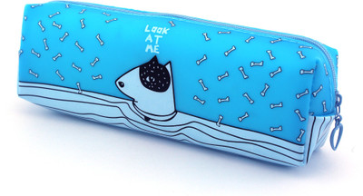 

SHERAGO Pen/Pencil Pouch for Girls & Boys || Best Suitable for School Kids, Travelers and Students || Multipurpose Box/Case || Silicone Material Water Resistance Art EVA Pencil Box(Set of 1, Blue)