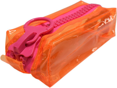 

shophills KIDS 001 PLAIN Art Plastic Pencil Box(Set of 1, Orange)