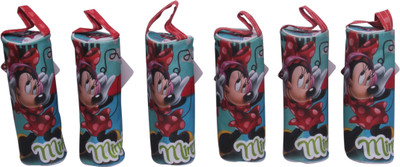

Disney MINNIE MINNIE Art Polyester Pencil Boxes(Set of 6, Multicolor)