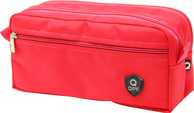 QIPS QIPS PLAIN COLOUR Art Polyester Pencil Box(Set of 1, Pink)