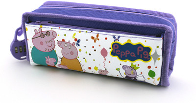 

SHERAGO Pen/Pencil Pouch for Girls & Boys || Best Suitable for School Kids, Travelers and Students || Multipurpose Box/Case with COMBINATION LOCK Water Resistance Art Polyester Pencil Box(Set of 1, Purple)