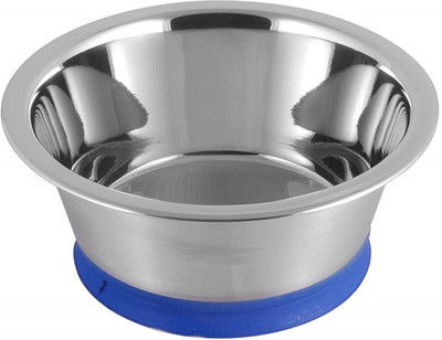 

Bow! Wow !! Fabita Suction/Vaccum Bowl Round Stainless Steel Pet Bowl(950 ml Blue)