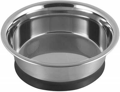

Bow! Wow !! Fabita Suction/Vaccum Bowl Round Stainless Steel Pet Bowl(950 ml Black)