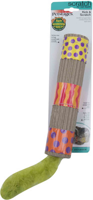 

Petstages Kick and Scratch Cat Toy Pack of 2 Plastic Tug Toy For Cat