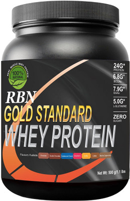 

RAMINI BIONUTRITION RBN GOLD STANDARD 100% WHEY PROTEIN - 500 gms Whey Protein(500 g, Double Chocolate)