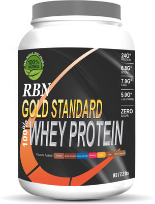 

RAMINI BIONUTRITION RBN GOLD STANDARD 100% WHEY PROTEIN - 1 Kg Whey Protein(1 kg, Cookies & Cream)