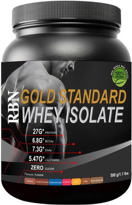 

RAMINI BIONUTRITION RBN GOLD STANDARD 100% WHEY ISOLATE - 500 gms Whey Protein(500 g, Coffee)