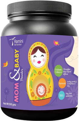 

ramini bionutrition MOM&BABY NUTRITION SUPPLEMENT FOR PREGENANT WOMEN AND LACTATING MOTHERS – 500 gms Protein Blends(500 g, Vanilla)