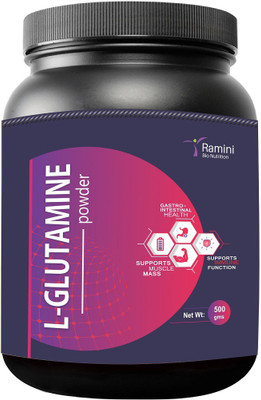 

RAMINI BIONUTRITION L-GLUTAMINE - 500 gm Glutamine(500 g, Mixed Fruit)