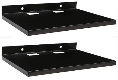 ALPHA.SM SET TOP BOX STAND/DVD PLAYER STAND/DTH STAND/RACK SHELF/MULTIPURPOSE STAND Steel Wall Shelf(Number of Shelves - 2, Black)