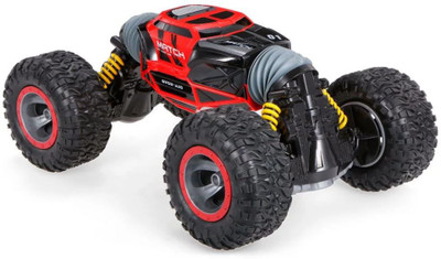 

TOYGALAXY 1:10 Scale Double-sided 2.4GHz RC Car One Key Rock crawler All-terrain Vehicle one key form changing mode.(Blue)(Red)