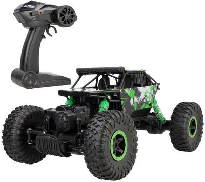 

Johnnie Boy 1:18 Rechargeable Rock Crawler 4WD 2.4 Ghz 4x4 Rally Car RC Monster Truck Kids Play Toys (GREEN )(Multicolor)