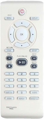 LipiWorld PH20 DVD Player Remote Compatible with  DVD Remote Philips Remote Controller(White)