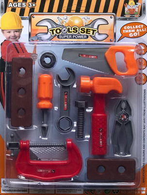 

Mahvi Toys Pretend PlaySet, Carpenter Pretend Toolbox Construction Tools, Role Play Engineer Workshop Tool Kit for Kids