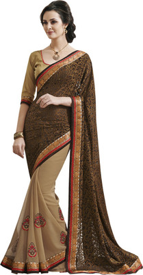 

Parishi Fashion Printed Bollywood Georgette Saree(Multicolor)