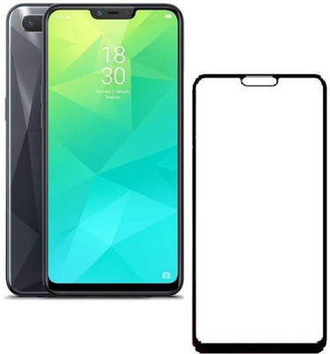 Micvir Edge To Edge Tempered Glass for OPPO A5, Oppo A3s, Realme 2, Realme C1, Realme C1(Pack of 1)