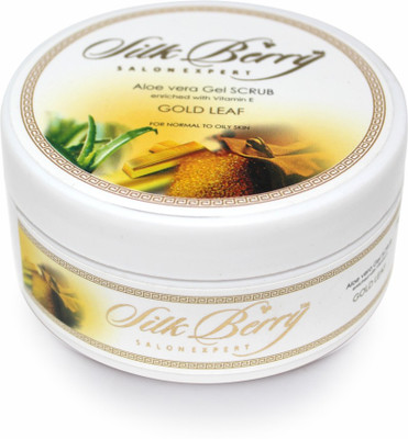 

Silkberry Gold Leaf Aloevera Gel Scrub(250 g)