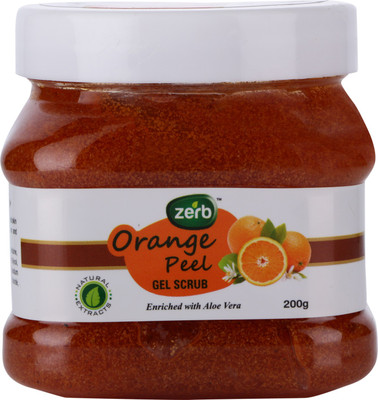 

Zerb Orange Peel Gel Scrub Remove Oil/Dirt And Make Your Skin Soft And Supple - 200 Gm Scrub(200 g)