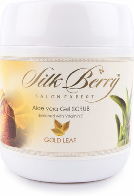 

Silkberry Gold Leaf Aloevera Gel Scrub(900 g)