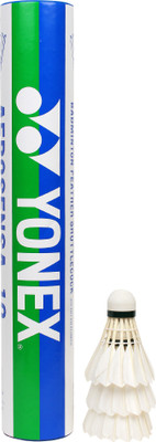

Yonex AS 10 Feather Shuttle - Multicolor(Medium, 77, Pack of 12)