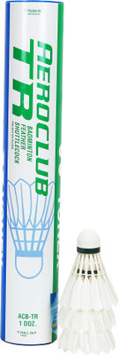 Yonex Aeroclub TR Feather Shuttle Multicolor Medium, 77, Pack of 12