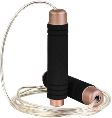 

Zahuu Speed Skipping Rope with PVC Steel Cable Speed Skipping Rope(Brown, Black, Length: 245 inch), Multicolor