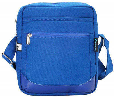 

SOFLEX Men & Women Formal Blue Nylon Sling Bag