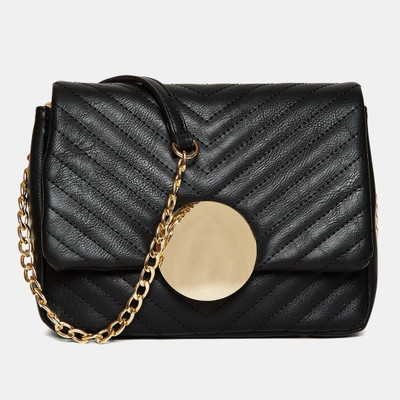 

Miss CL Women Casual Black Leatherette Sling Bag
