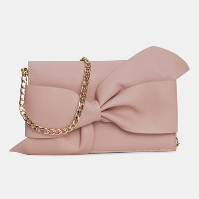 

Miss CL Women Casual Pink Leatherette Sling Bag