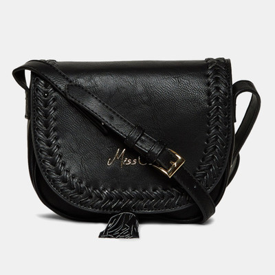 

Miss CL Women Casual Black Leatherette Sling Bag