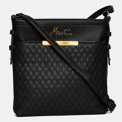 

Miss CL Women Casual Black Leatherette Sling Bag