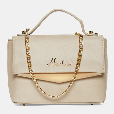 

Miss CL Women Casual Beige Leatherette Sling Bag