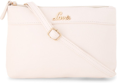 

Lavie Women Evening/Party Beige Leatherette Sling Bag