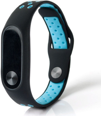 

CELLFATHER Silicone Colorful Band Strap for Xiaomi Mi Band 2 ( Black/Blue_Dotted ) Smart Watch Strap(Black, Blue)