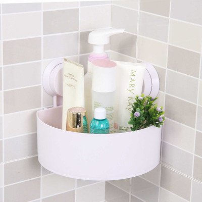 

Vmoni plastic triagle holder New Plastic Interdesign Bathroom Kitchen Storage Organize Shelf Rack Triangle Shower Corner(Multicolor)