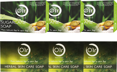 

oir Sugarcane Hand Made soap & Herbal Soap(450 g, Pack of 6)