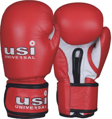 

USI Amateur Contest Shock Absorbing Maximum Protection Competition Pair (12oz) Boxing Gloves (L, Red)