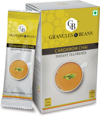 

Granules and Beans Cardamom (Elaichi) Instant Tea Premix - (20 Sachet x 14gm=280gm) Cardamom Instant Tea Pouch(20 Bags)
