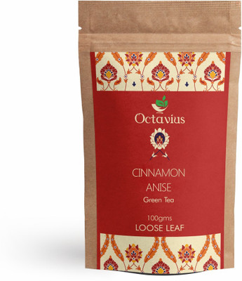 

Octavius Cinnamon Anise Green Tea Loose Leaf- 100 Gms (40 Cups) Green Tea Vacuum Pack(100 g)