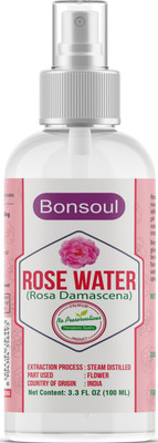 

BONSOUL Pure and Natural Preservative Free Rose Water(100 ml)