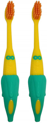 

Prime Combo of 2 Brush Set for Kids Daily Use, Multicolor Soft Toothbrush(Pack of 2)