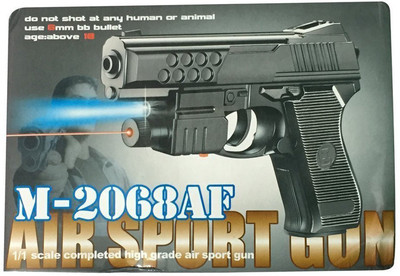 

P17 collection Pack of 2 Air Sports Laser Gun With 6Mm Bullets(Black)