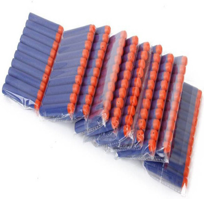 

Something4u Pack of 100) Bullet Foam Dart Bullets for Nerf N-Strike Elite Guns,(Multicolor)
