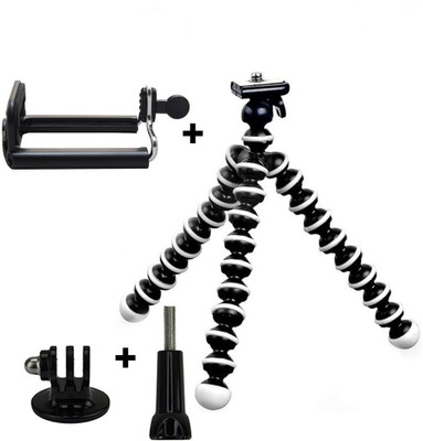 

LIFEMUSIC Travel Octopus Stand Holder Mount Adapter complited with DSLR, Action Cameras & Smartphones(multicolor) Tripod(Multicolor, Supports Up to 1500)