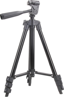 

ShutterBugs Tripod-3120 Portable Adjustable Aluminum Lightweight Camera Stand With Three-Dimensional Head & Quick Release Plate For Video Cameras and mobile Tripod Tripod(Black, Supports Up to 1500)