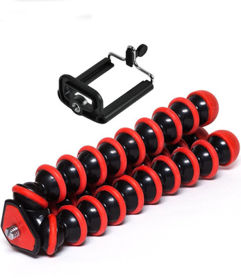 

LIFEMUSIC Fully Flexible Foldable Octopus Tripod Stand with Mobile Holder Adapter (MULTICOLOR) Tripod(Multicolor, Supports Up to 1500)