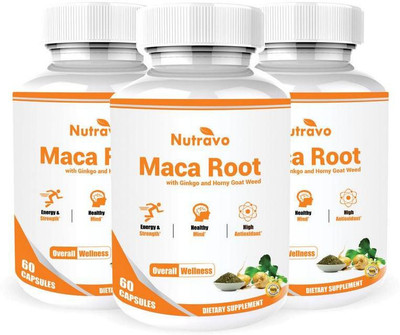 

Nutravo Maca Root with Horny Goat and Ginkgo -3B(180 g)
