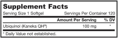 

Jarrow Formulas Jarrow Formulas, Ubiquinol, QH-Absorb, 100 mg, 120 Softgels(120 No)