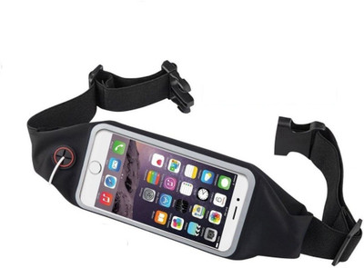 

Blue Birds Good Look And Cool Sports Water Proof Waist Bag Can Hold Mobile Up to 6", Keys, Money, Light Weight and Adjustable Free Size SY1 Adjustable Belt(Black)