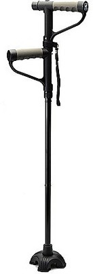 

Macngrid 1 Pc Two Handle Get up & Go Cane Walking Stick With Torch Walking Stick